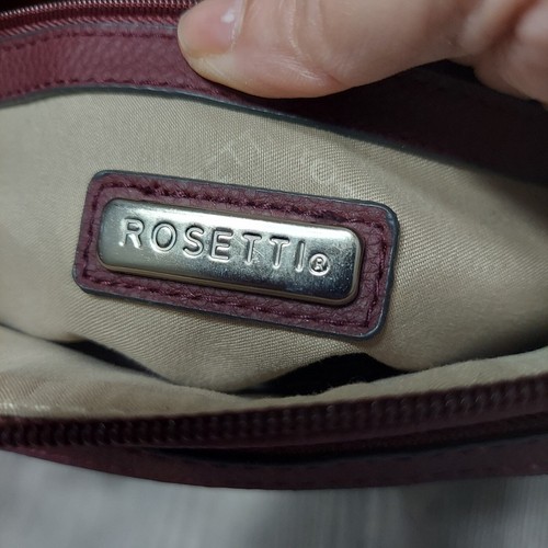Rosetti Dark Cherry Shai Mini Pebbled Faux Leather Crossbody Bag NWOT - Picture 11 of 12