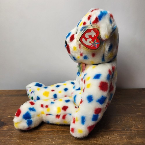 Ty Beanie Buddies "TY2K " 1999 BNWT Vintage Retired Confetti Bear Collectable UK - Picture 6 of 11