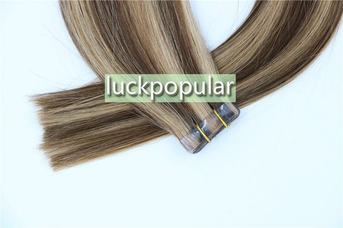 Super Cinta en Cabello Extensiones de Piel PU Trama Invisible Indian Remy 100% Cabello Humano - Imagen 70 de 92