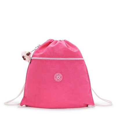Kipling SUPERTABOO mittlere Kordelzugtasche - Happy Pink C UVP £29