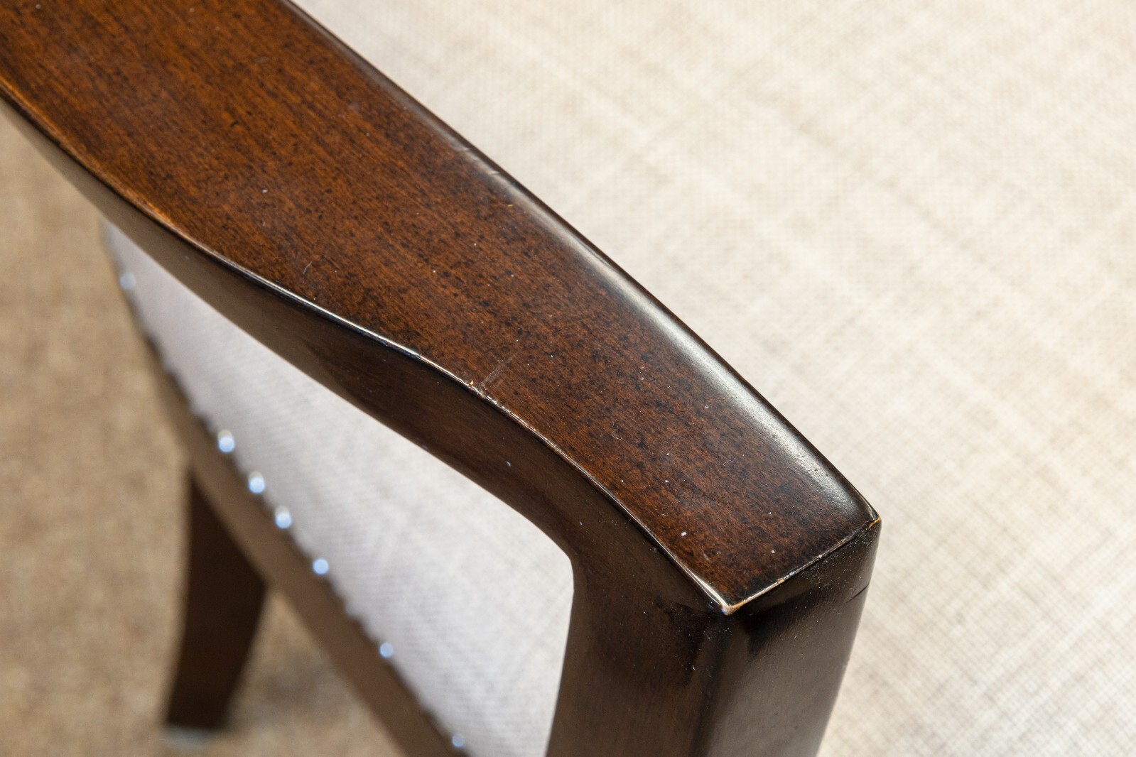 Contemporary Transitional Set of 6 A. Rudin Wood Dining Chairs eBay