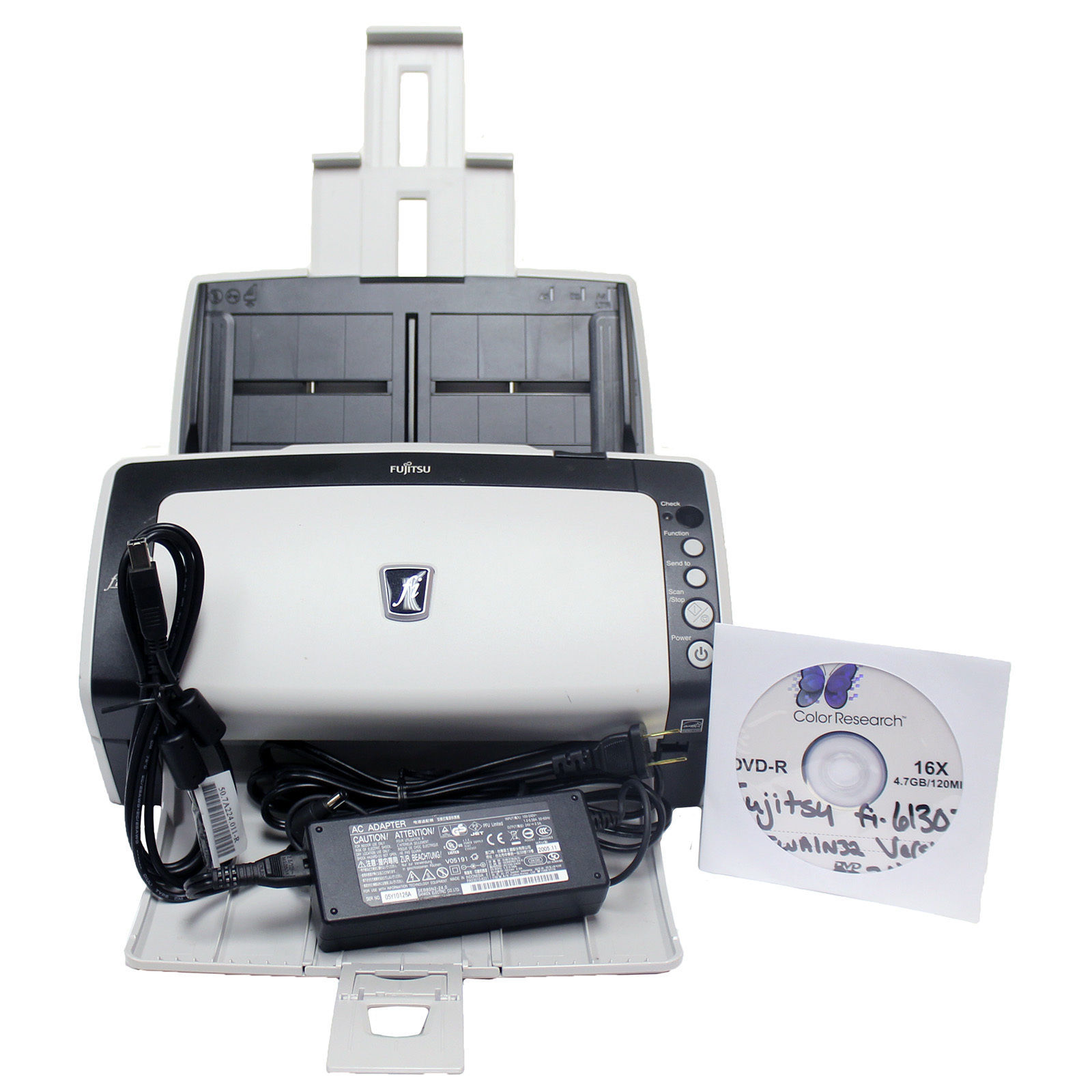 Fujitsu Color Duplex Image Workgroup Scanner Fi 6130z 600x600 Dpi 40ppm 80imp Ebay