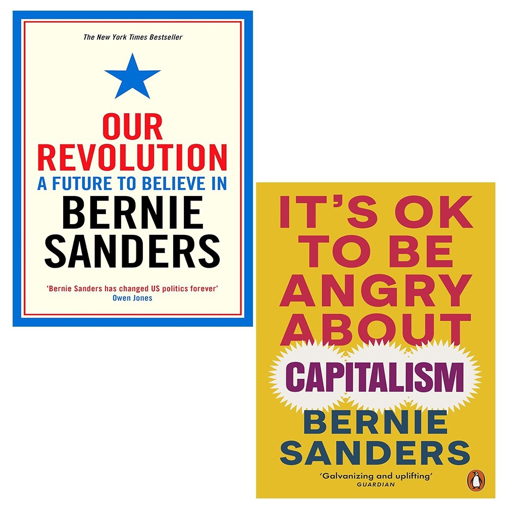 Bernie Sanders Collection 2 Books Set Our Revolution, It's OK To Be Angry About