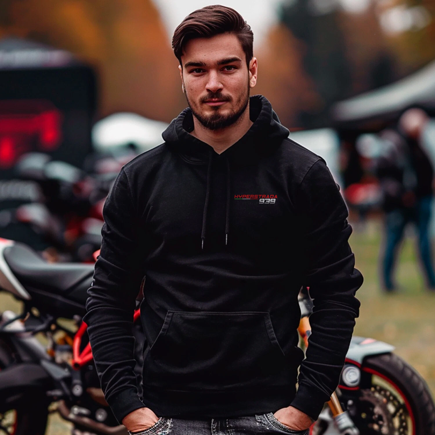Ducati Hyperstrada 939 - Motorcycle Hoodie Pullover for SuperMotard Riders