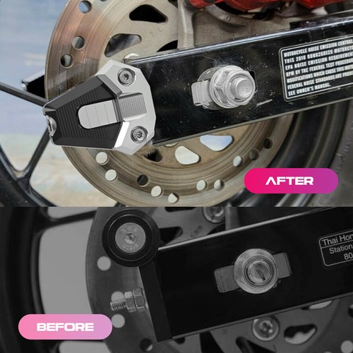 FOR HONDA GROM 125 2014-2023 2019 BILLET SWINGARM TENSIONER AXLE CHAIN ADJUSTERS - Bild 3 von 10