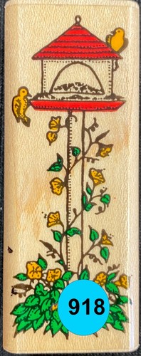 Bird House, Border & Background Peacock Feather Rubber Stamps You Choose - Picture 26 of 35