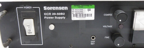 SORENSEN DCR20-50B2 DC POWER SUPPLY INPUT 115V OUTPUT 0-20V - Picture 4 of 8