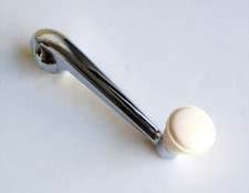 New Vw Bug Ghia Window Crank With Ivory Knob 113 837 581e 1953-1967 New Vw Bug Ghia Window Crank With Ivory Knob 113 837 581e 1953-1967