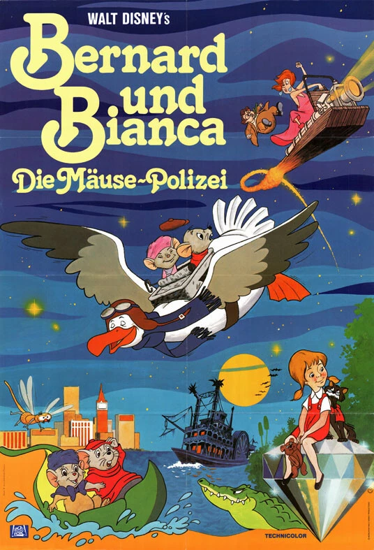 Bernard und Bianca - Die Mäusepolizei ORIGINAL A1 Kinoplakat Walt Disney - Bild 1 von 1
