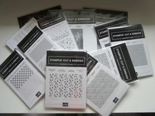 Stampin' Up Embossing Folders Some 3D 6x8 6x6 4x6 3x6 NEW Your Choice