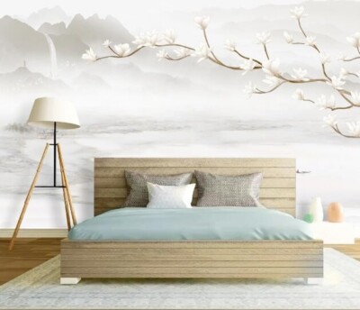 3D Flower Branch ZHUA3085 Wallpaper Wall Murals Removable Self-adhesive Ann 24