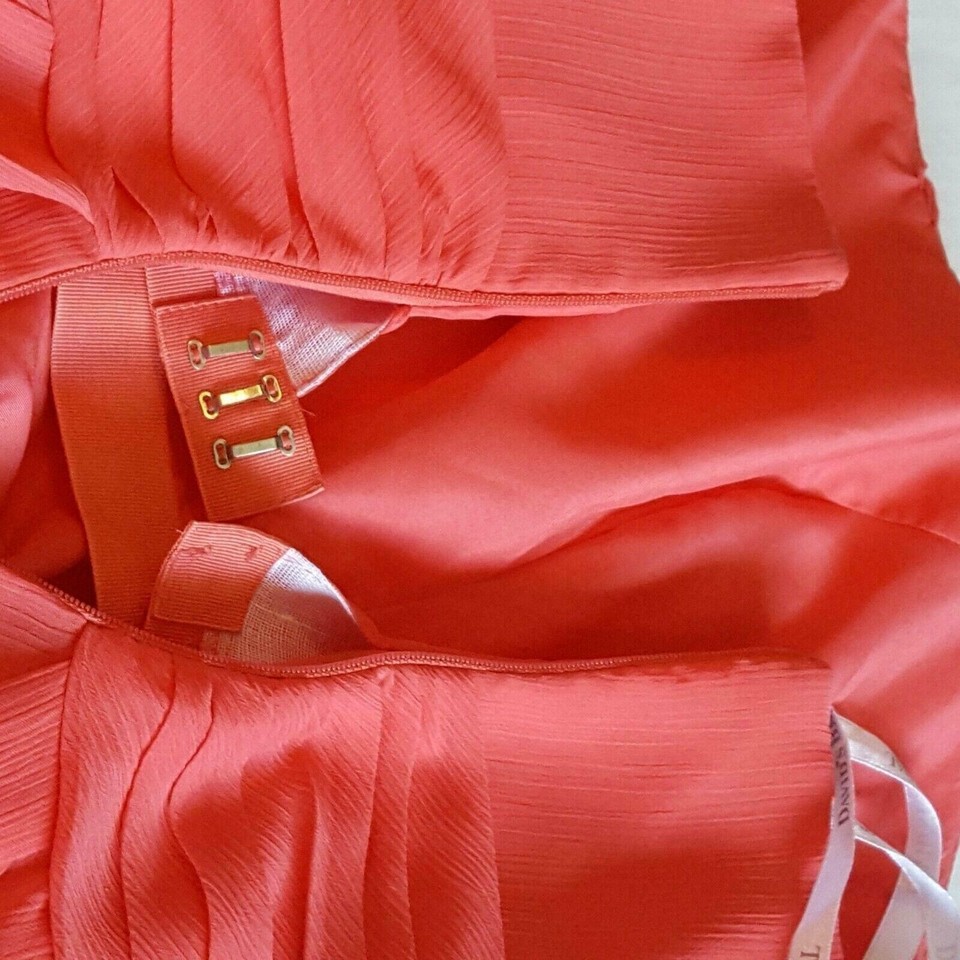 strapless chiffon short dress bridesmaid prom party womens size 6 eBay