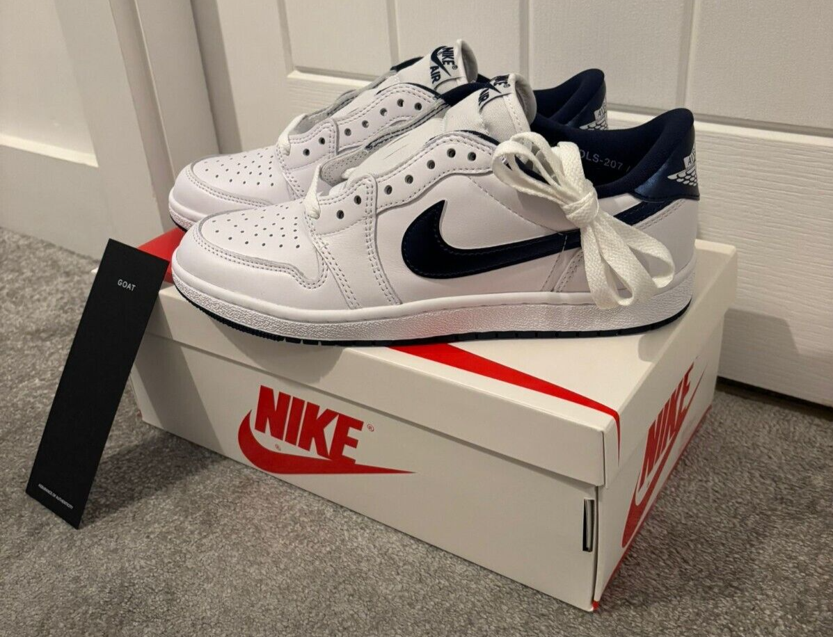 Nike Air Jordan 1 Retro Low '85 OG Metallic Blue' 2024 🔥UK Size 8 | Brand New | eBay UK