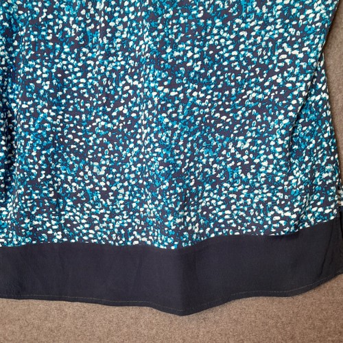 REGATTA Womens top blouse Size 14 blue short sleeve viscose lightweight casual - Picture 9 of 12