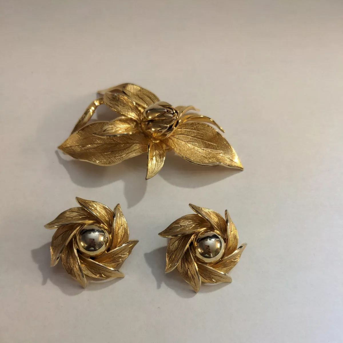 Brooch and earring set sale
