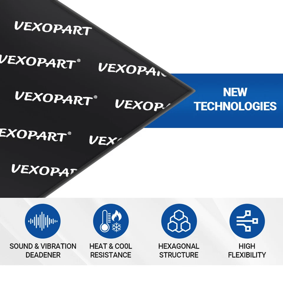 Car Heat Shield Noise Shockproof Insulation Deadening Mat Sound Deadener Butyl - image 3 of 4