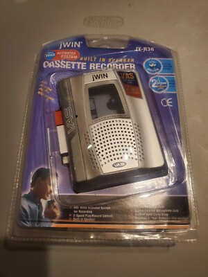 Vintage jWIN JX-R36 Handheld Cassette Voice activated Recorder New Sealed 