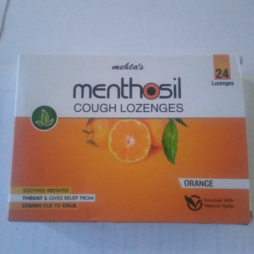 Menthosil Cough Orange 48 Lozenges For Sore Throats & Gives Relief Free Shipping - Picture 6 of 9