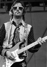 Eric Clapton on Stage in Philadelphia in '74 8x10 Picture Celebrity Print