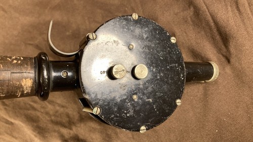 Rare Scarce Vintage Antique Collectible Combo Fishing Rod & Reel Handle - Picture 6 of 10