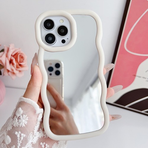 Custodia telefono onda specchio per iPhone 15 14 Pro Max 13 12 11 antiurto cover semplice - Foto 11 di 15