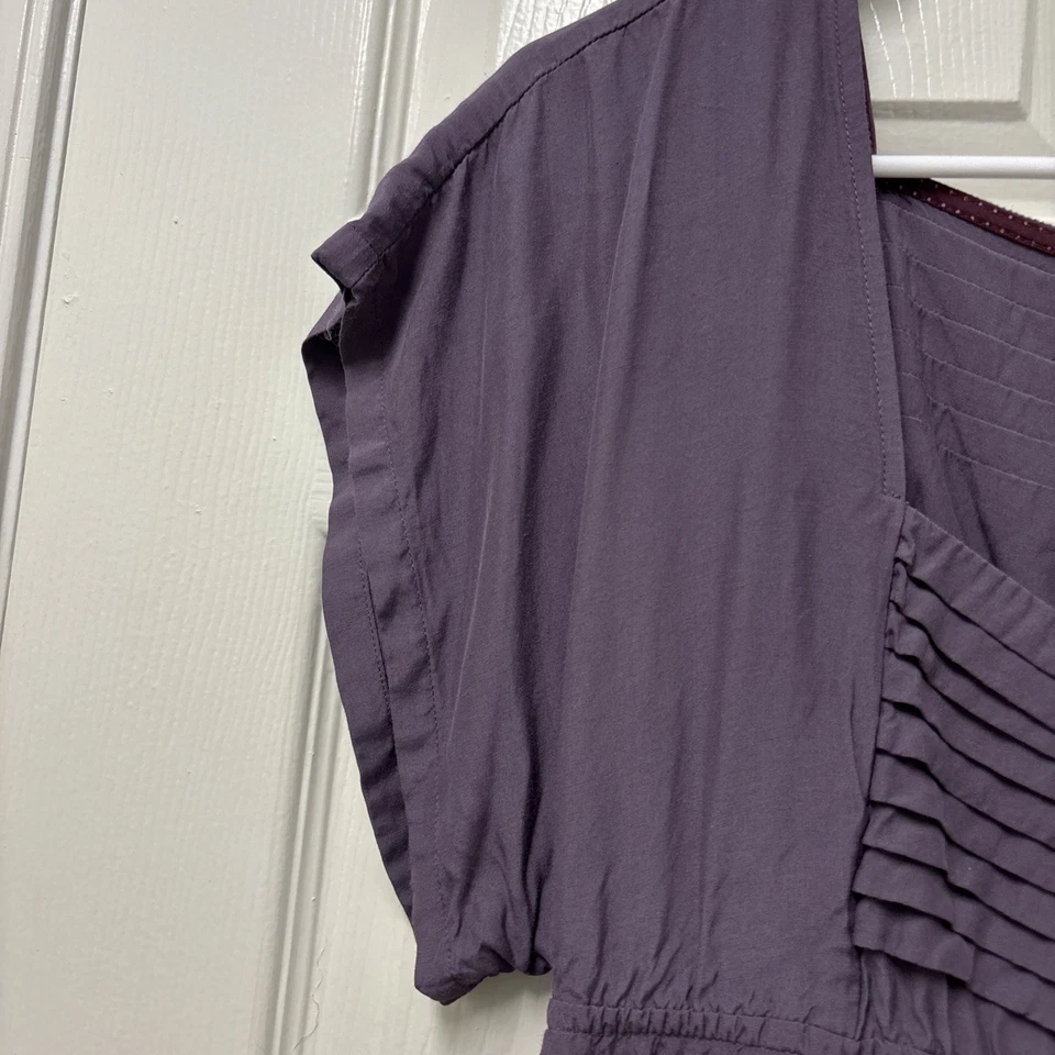 Vestido MAEVE Anthropologie Alyssum Púrpura Boho Cottagecore Festival Campesino Talla M Foto 4 de 4