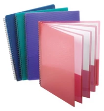 Esselte Oxford Poly 8-Pocket Folder - Letter Size - 9.1 x 10.6 x 0.4 (Colors may