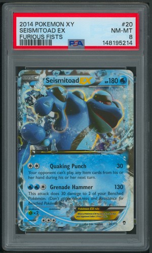 Seismitoad-EX graded PSA 8 for sale on eBay