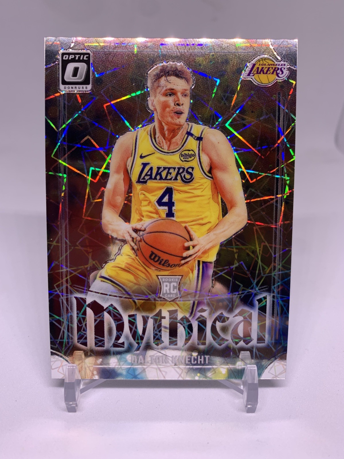 Dalton Knecht 2024-25 Panini Donruss Optic Mythical Case Hit SSP RC #5 Lakers