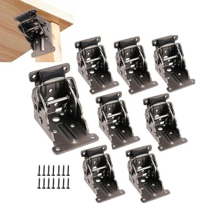 8 PCS Heavy Duty Foldable Table Leg Workbench Extension self Locking Hinge