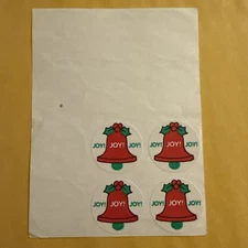 Vintage Trend Scratch and Sniff Bell Eggnog Stickers Early No TM Version