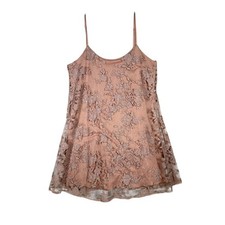 Windsor Blush Pink Lace Sequin Spaghetti Strap Cocktail Dress Women's M