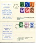 1960 PHOSPHOR LETTER SORT GREAT BRITAIN QE2 CACHET COVERS x2 SOUTHAMPTON SLOGANS