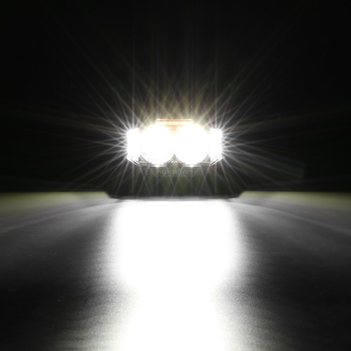 Auxbeam 72W 4" Side Shooter Combo Auxiliary Lights DRL 6Modes White/Amber/Yellow - Picture 7 of 12
