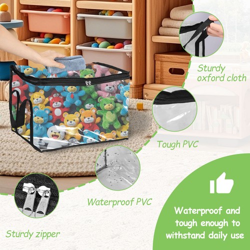 Toy Storage Bag Waterproof Toy Storage Organizer PVC Board Game Organizer ChvjJ - Picture 3 of 17