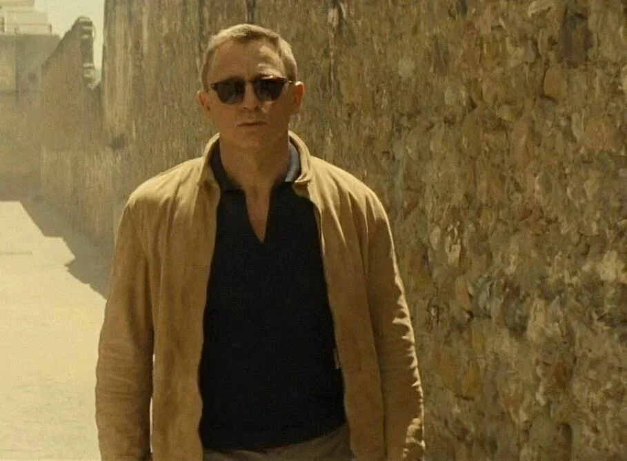 Men's James Bond Spectre Morocco Jacket Daniel Craig Suede Leather Blouson