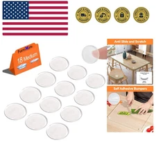 Glass Table Top Anti Slip Pads Self Adhesive- Glass Table Top Bumpers Large 1...