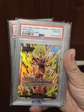 Dragon Ball, Son Goku, PSA 10, FB03-027 L Alt Art, Raging Roar Fusion World, EN