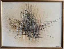 LEONARDO NIERMAN Original Painting Abstract Art Expressionism Mexican Artist