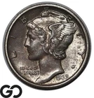 1939-D Mercury Dime, Full Split Bands, Album Toner Gem BU++ FSB