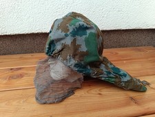 NVA KVP Helmbezug Stahhelm Blumentarn Flecktarn Mückennetz Original 