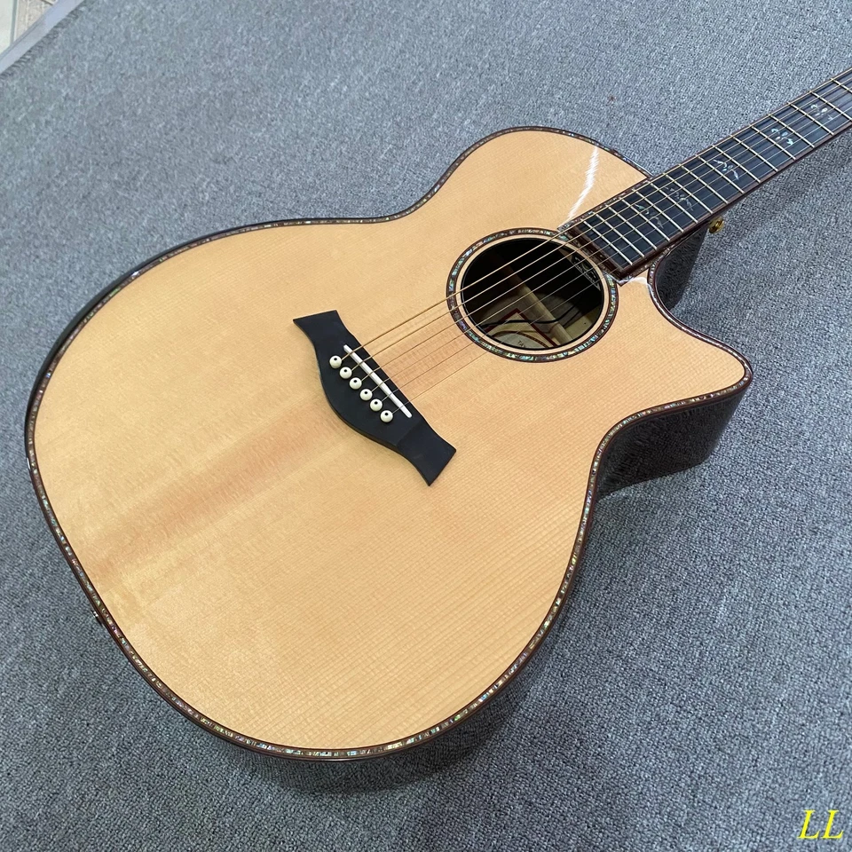 914 ce акустическая гитара натуральный с ES1 Electronics черного дерева гриф - Изображение 4 из 4