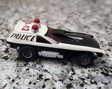 Police Vega A-12 Blk  White with Screecher Chassis Aurora AFX HO Slot Car NOS