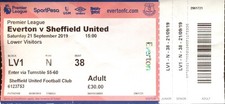 Everton v Sheffield United 21/09/19 Premier League Ticket
