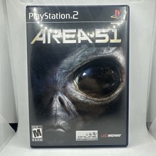Area 51 (Sony PlayStation 2, 2005) PS2 CIB w/ Manual & Reg Card Tested Working