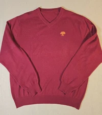 Oaktree National 100 % Cashmere Men's XL Sweater Red