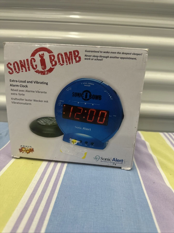 Sonic Alert Sonic Bomb Pink SBB500ss Vibrating Alarm Clock | Pink - Image 2 of 4