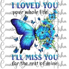 Sublimation Print Butterfly Memorial Love Ready To Press Paper Ink Heat Transfer