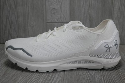 New Under Armour HOVR Sonic 6 White Silver Shoes 3026121-100 Men's