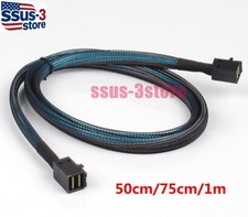 MiniSAS HD SFF-8643 to SFF-8643 Server 12Gbps Array Card Data Cable 50cm/75cm/1M